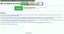 Desktop Screenshot of baseballscorecard.com