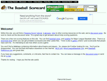 Tablet Screenshot of baseballscorecard.com
